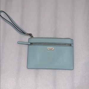 Kate spade light blue wristlet